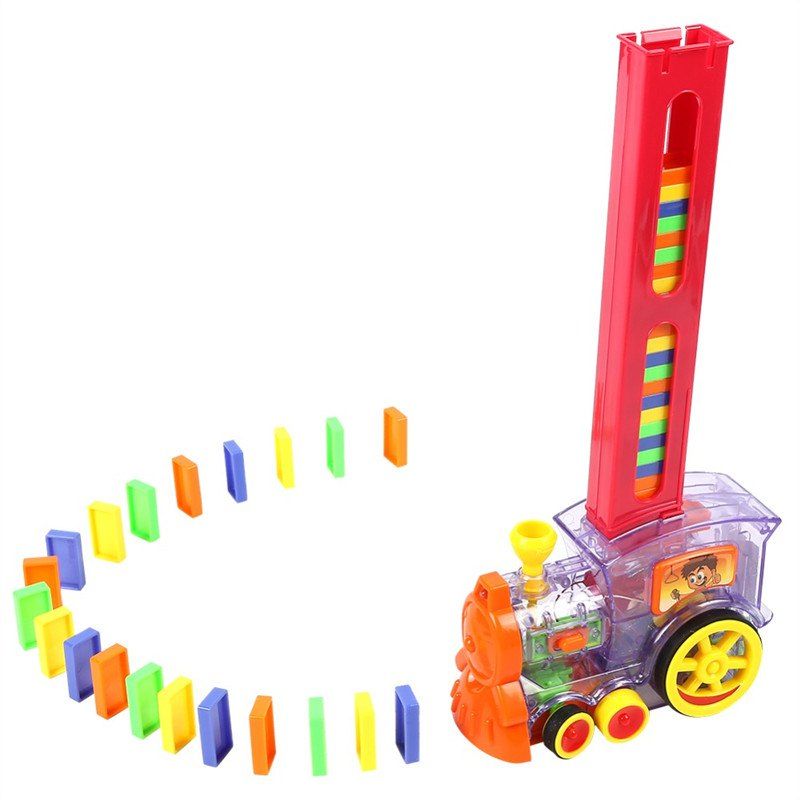 

Dominoes Block Train Toy, Multi