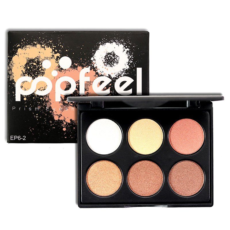 

POPFEEL 6 Color Eyeshadow Tray, Multi-b