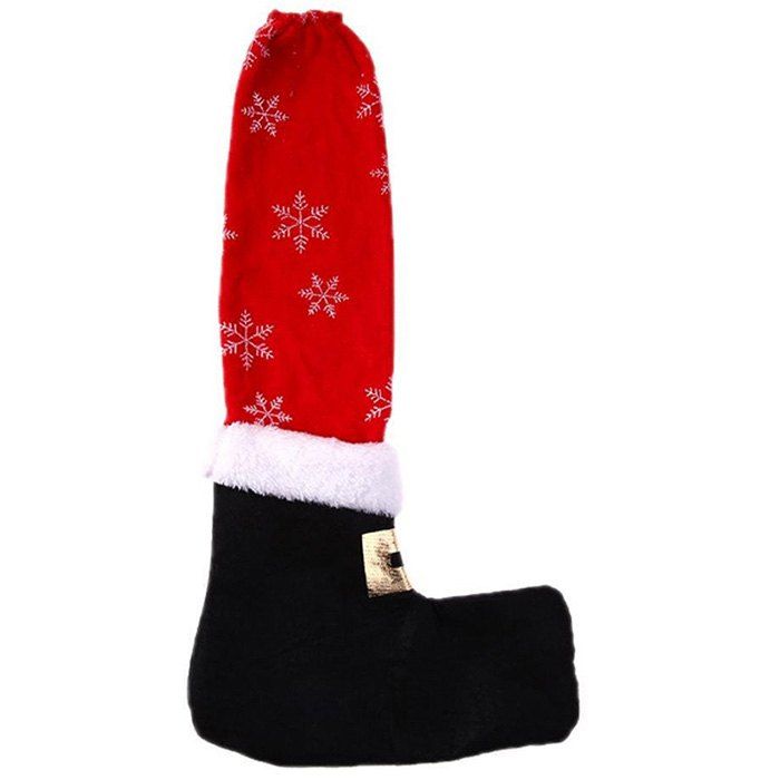 

Christmas Ornaments Snowflake Table Chair Foot Cover 4pcs, Red