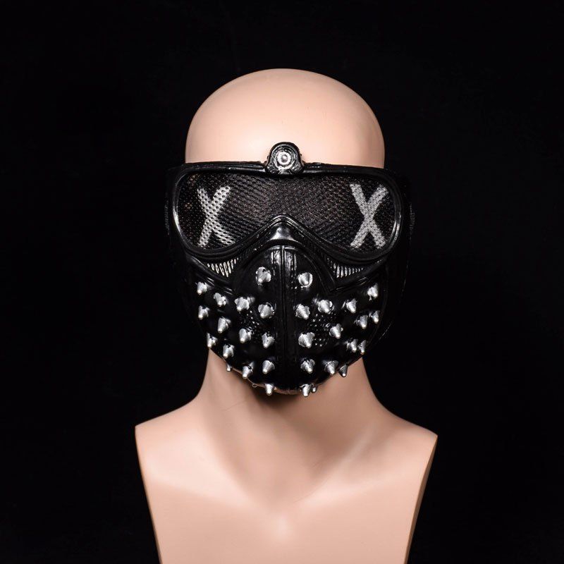 

Halloween Anime Stage Performance Street Dance Mask, Black