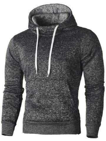 

Men's Solid Color Loose Hoodie Hooded Sweater, Light gray