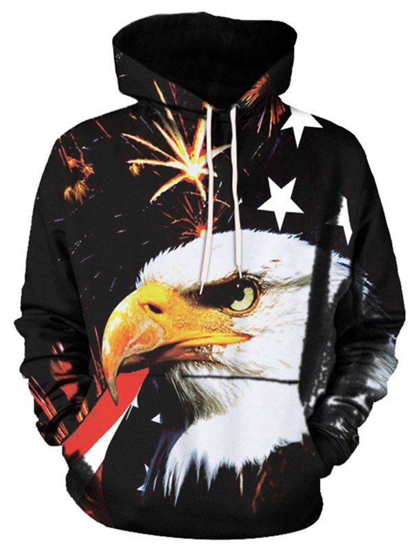 

Men's Hoodie 3D Fashion Casual, Black