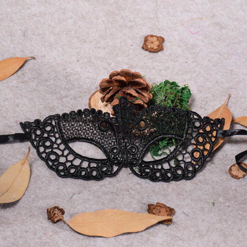 

Halloween Hollow Lace Black Sexy Queen Nightclub Bar Dance Party Performing Christmas Ball Mask