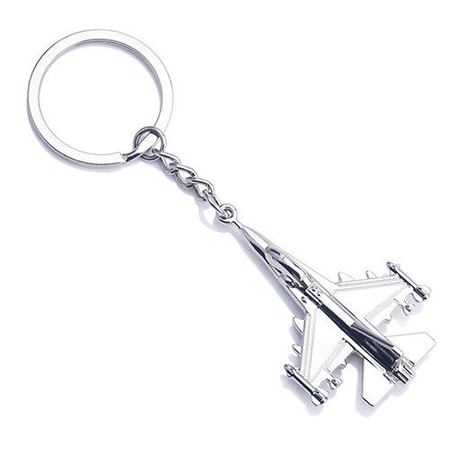 

Fighter Styling Personalized Gift Keychain, Silver