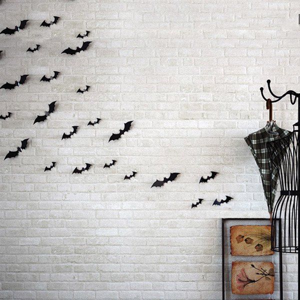 43 Off Three Dimensional Bat Wall Sticker 12 Sets Diy Hot Three Dimensional Bat Wall Sticker 12 Sets Diy Pvc Material Stereo