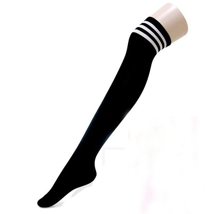 

Japanese College Wind Bar Stockings Over The Knee Students Sexy Stockings (pair), Black