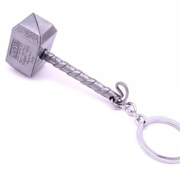 

Alloy Hammer Design Keychain, Silver