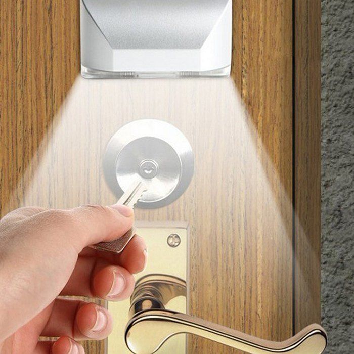 

Smart Human Body Induction Unlock Night LED Door Lock Light, White