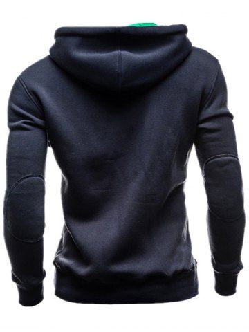 

Men Hooded Hoodie Comfortable Long Sleeve, Lapis blue