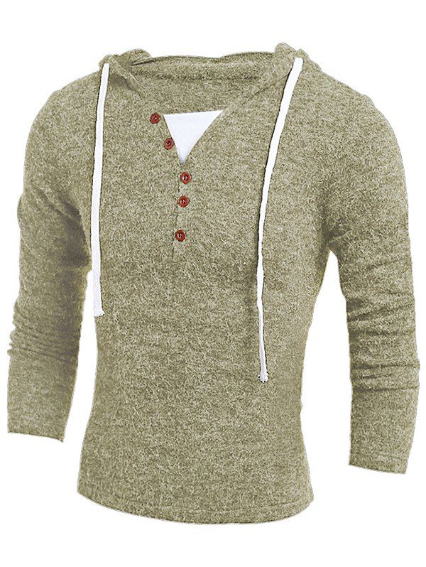 

Men's Hoodie Fashion Solid Color, Beige