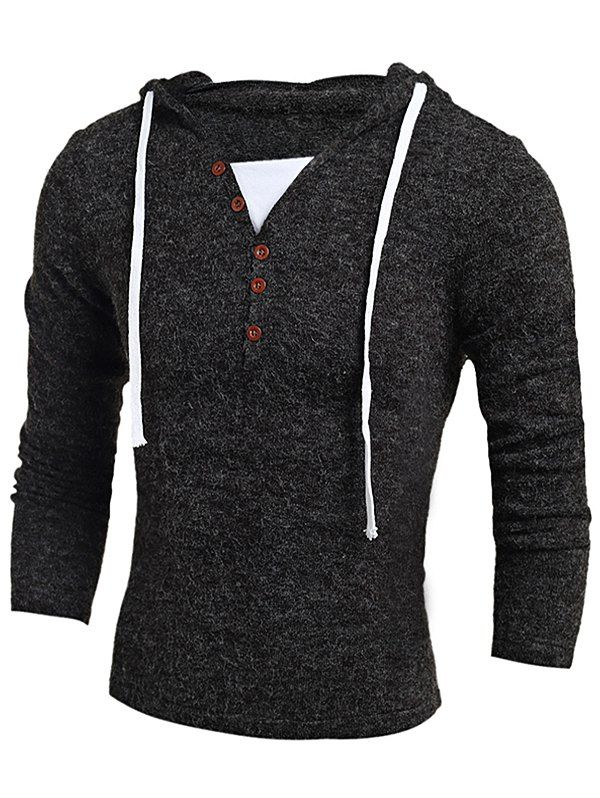 

Men's Hoodie Fashion Solid Color, Dark gray