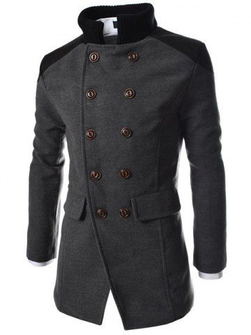 

Men's Coats Stylish Turn-down Collar Comfort Warm, Dark gray