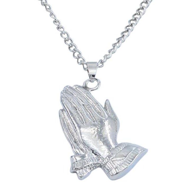 

Hip Hop Nightclub Show Hipster Bergamot Necklace, Silver