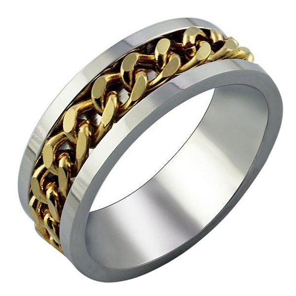 

Simple and Personality Gold Chain Ring
