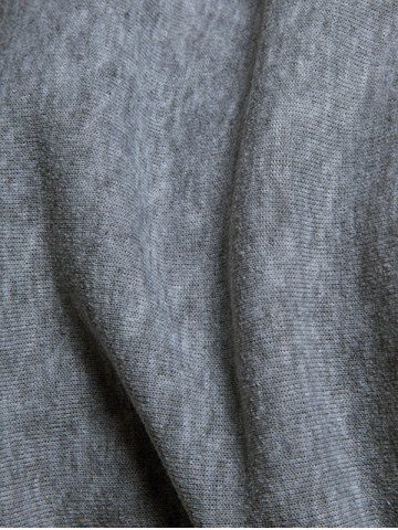 

European Code Button Design Striped Colorblock Cardigan Sweatshirt, Dark gray