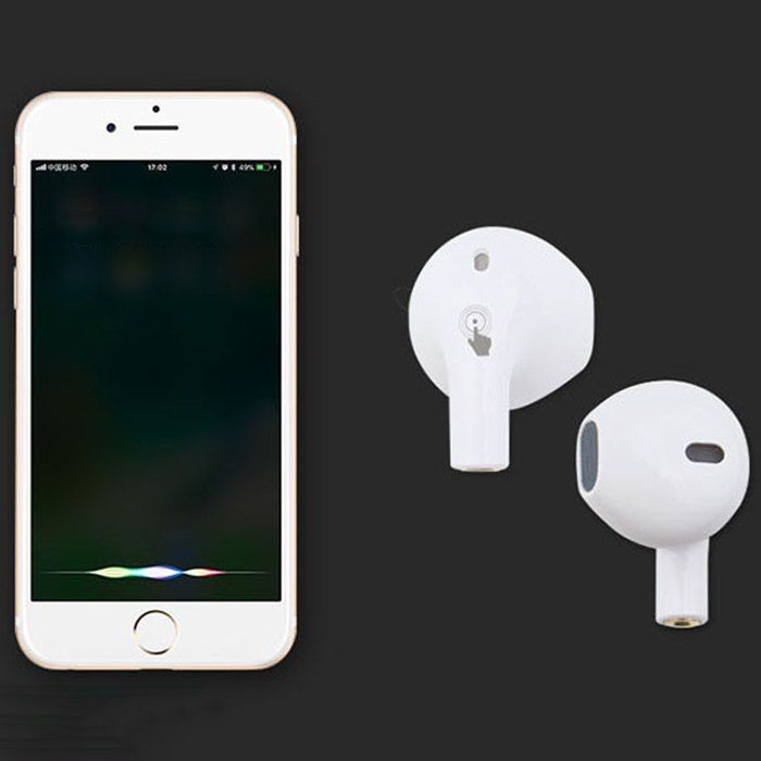 

i8xt Touch Control Bluetooth Single Earphone Wireless Mini In-ear Stereo Earbuds, White