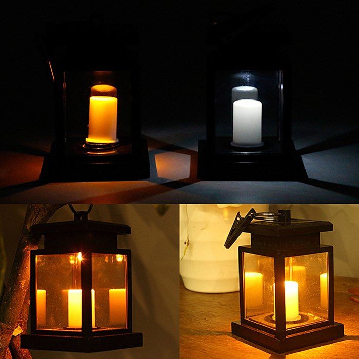 Outdoor Solar Led Candle Light Upgrade Edition Umbrella Table Lamp