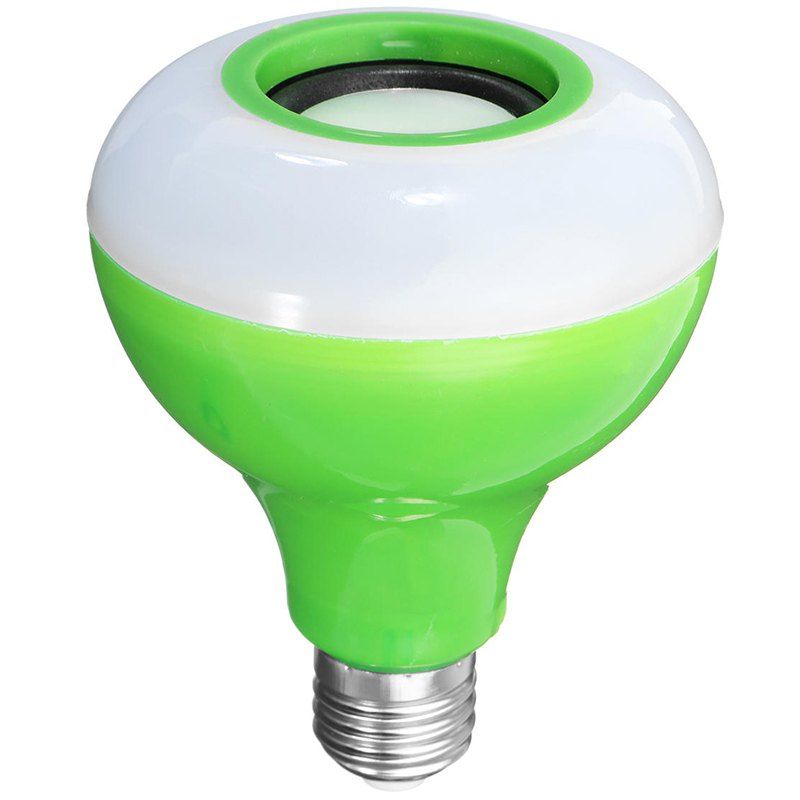 

E27 Smart Bluetooth Music Bulb Led Colorful Speaker Wireless With Remote Control Audio Light, Green