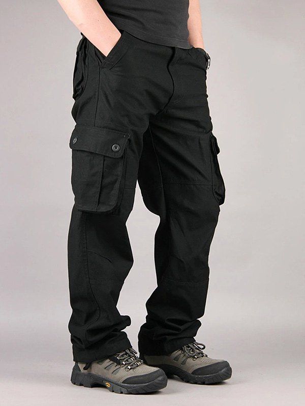 

Pocket Multi-functional Casual Autumn Trousers Outdoor Men's Pants, Black