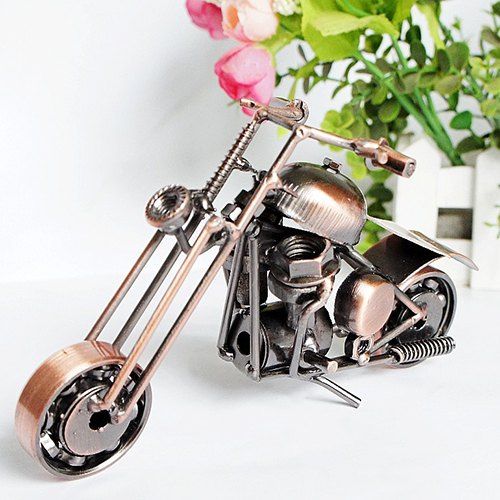 

M30A Motorcycle Model CM Simulation Iron Craft Creative Birthday Gift Surprise, Multi