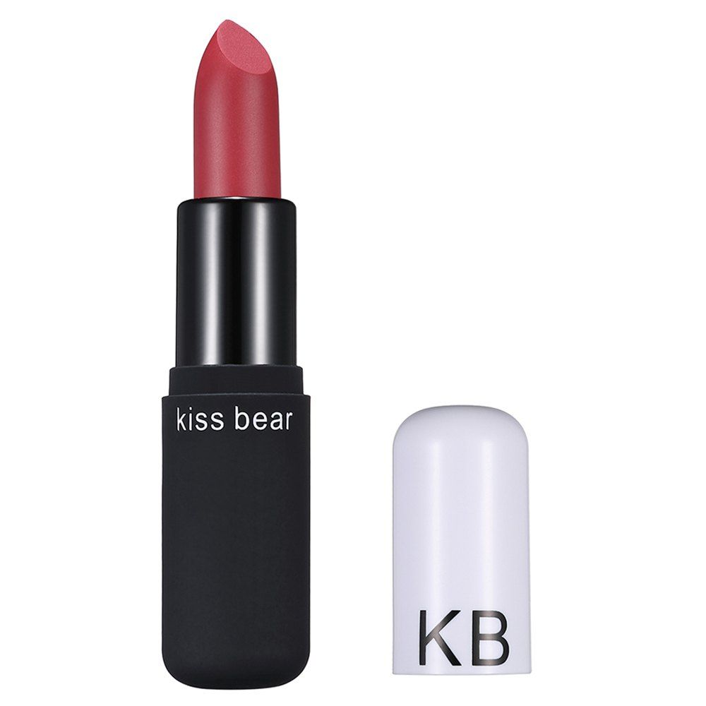 

KISS BEAR Bite Lip Matte Rotating Black Lipstick, Multi-d
