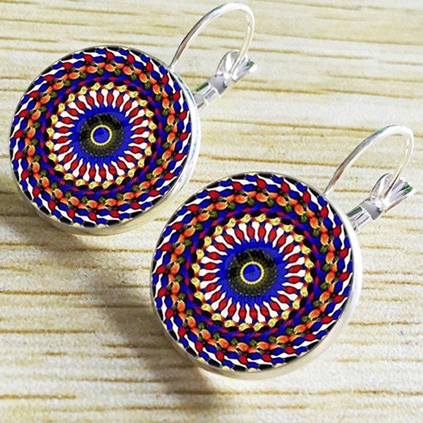

Retro National Style Hook Earrings Ear Hook Earrings, Silver