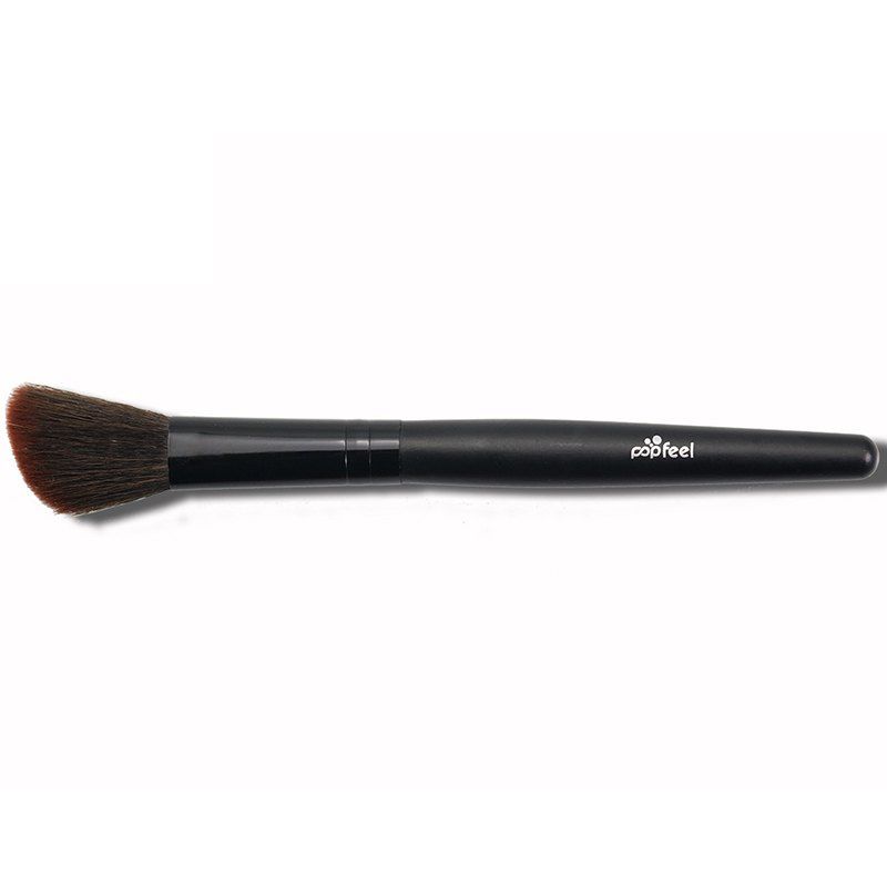 

POPFEEL Blush Brush Makeup Long Handle Wooden Handle Cross-border E-commerce For Makeup Brush, Black