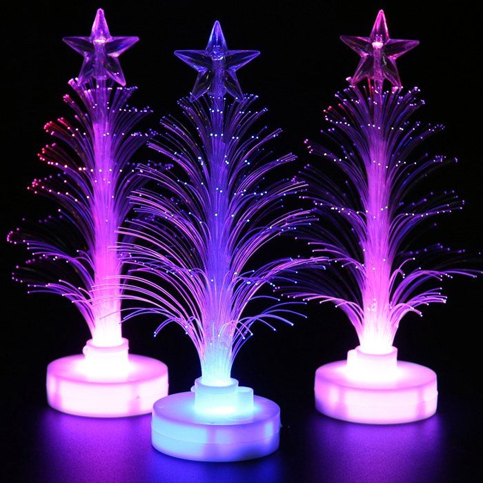 

Illuminated Fiber Tree LED Fiber Tree LED Christmas Tree Night Light Gift, Multi-a