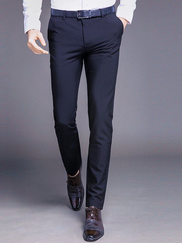 

Men's Business Casual Pants Four Seasons Slim Pants, Blue