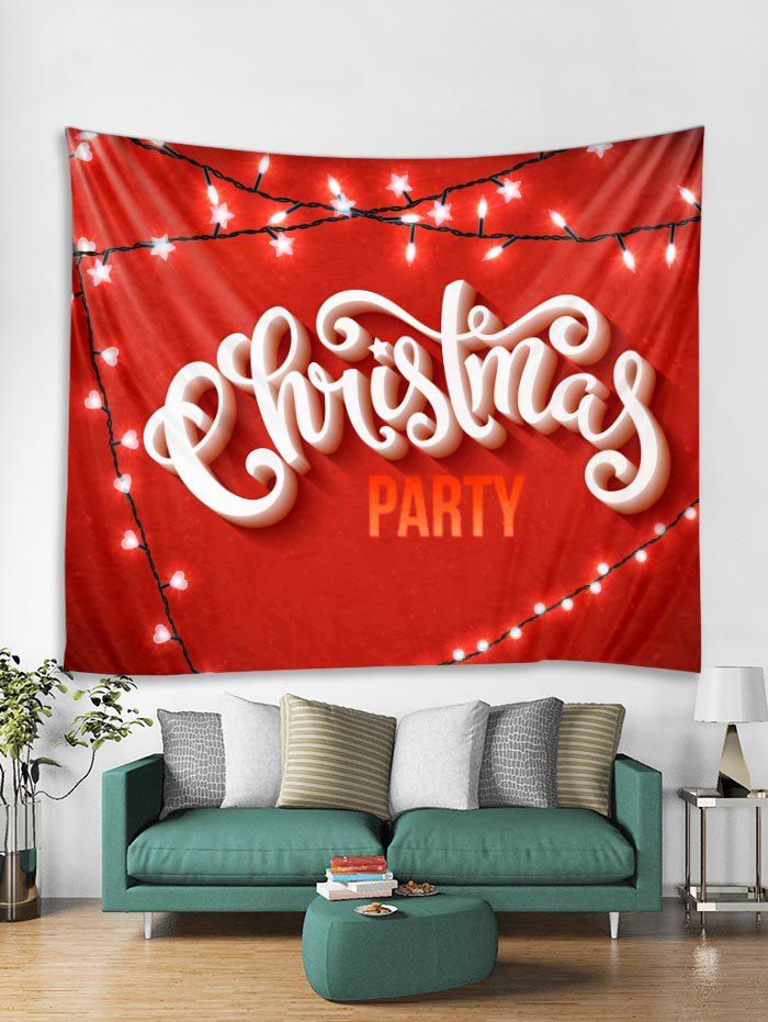 

Christmas Party Tapestry Art Decoration, Red