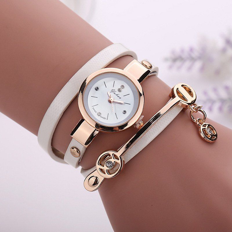 

XR1297 PU Strap Ladies Bracelet Watch, White
