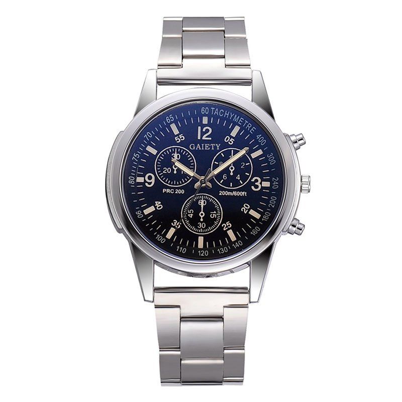 

GAIETY G566 Three-eye Decorative Men Quartz Watch, Blueberry blue
