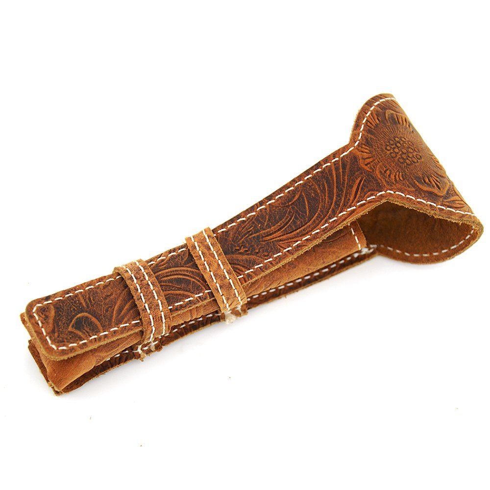 

YMH35879 Men Vintage Shaver Knife Set Shaving Safety Razor Case, Brown