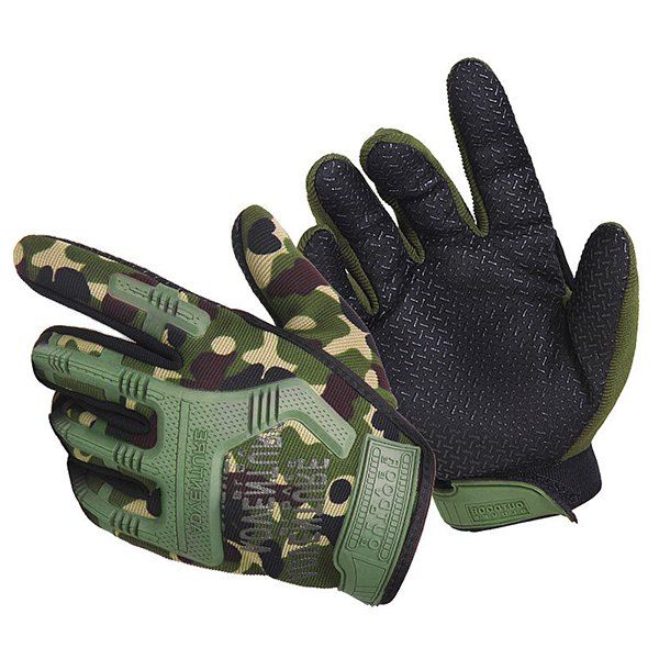 

All-in-one Outdoor Fighting Tactical Riding Non-slip Sports Glove, Camouflage green