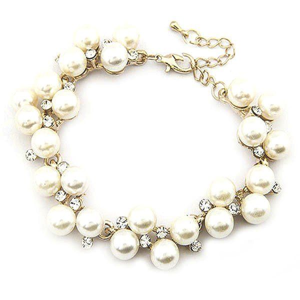 

Simple Personaity Pearl Bracelet, Milk white