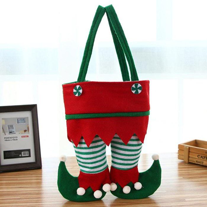 

Christmas Decoration Christmas Elf Candy Gift Bag, Red