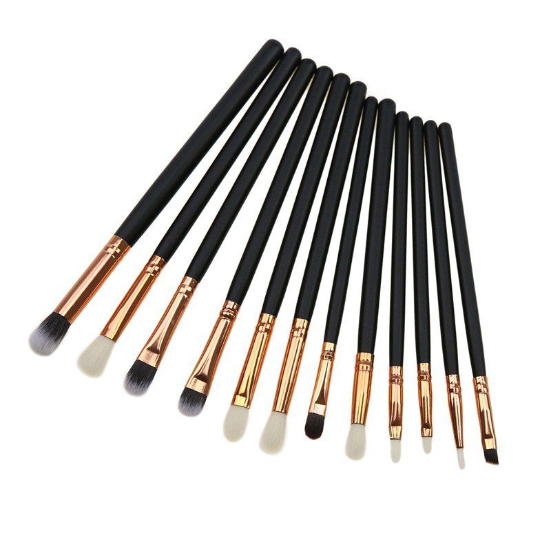 

Makeup Brush Set Beauty Tools 12pcs, Black