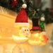 Creative Old Man Snowman Christmas Tree Decoration With Lights Glowing Bubble Particles Transparent Christmas Ball -  