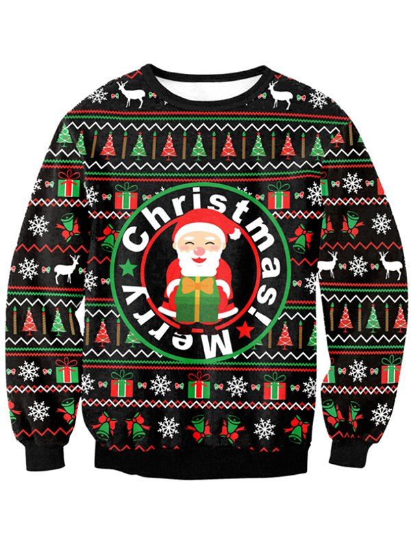 

91117 Autumn and Winter Women Christmas Sweater, Black