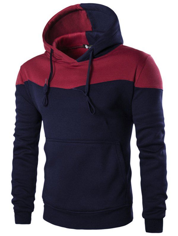 

Men's Casual Breathable Drawstring Long Sleeve Hoodie, Cadetblue