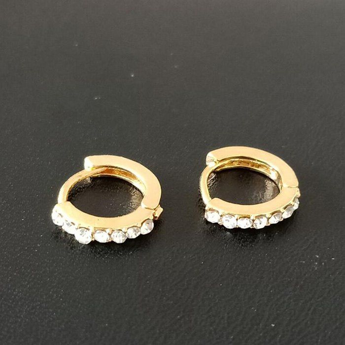 

Fashion Temperament Diamond Small Earrings, Gold