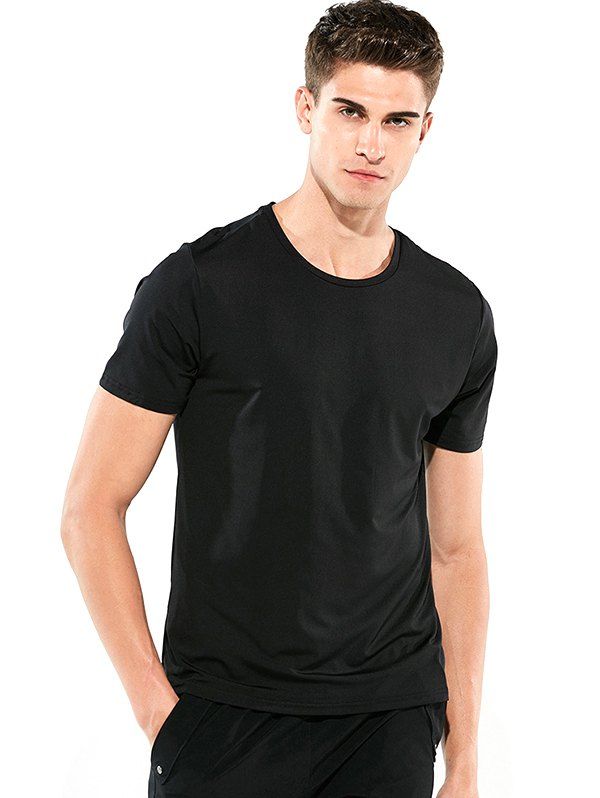 

Men Short-sleeved Creative Hydrophobic T-shirt Waterproof Anti-fouling Quick-drying, Black