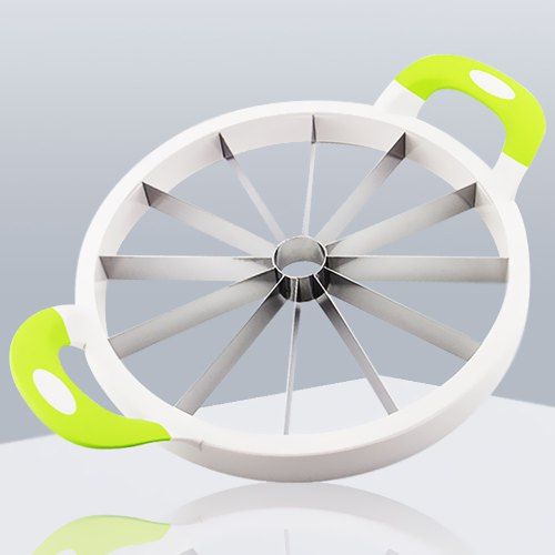 

Large Stainless Steel Fruit Cantaloupe Watermelon Cutter, Green