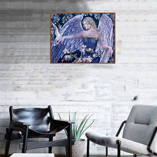 

7 - T8452 Flower Angel Diamond Painting, Multi-a