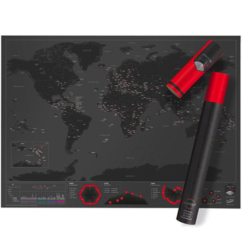 

Scratch Map City Edition, Black