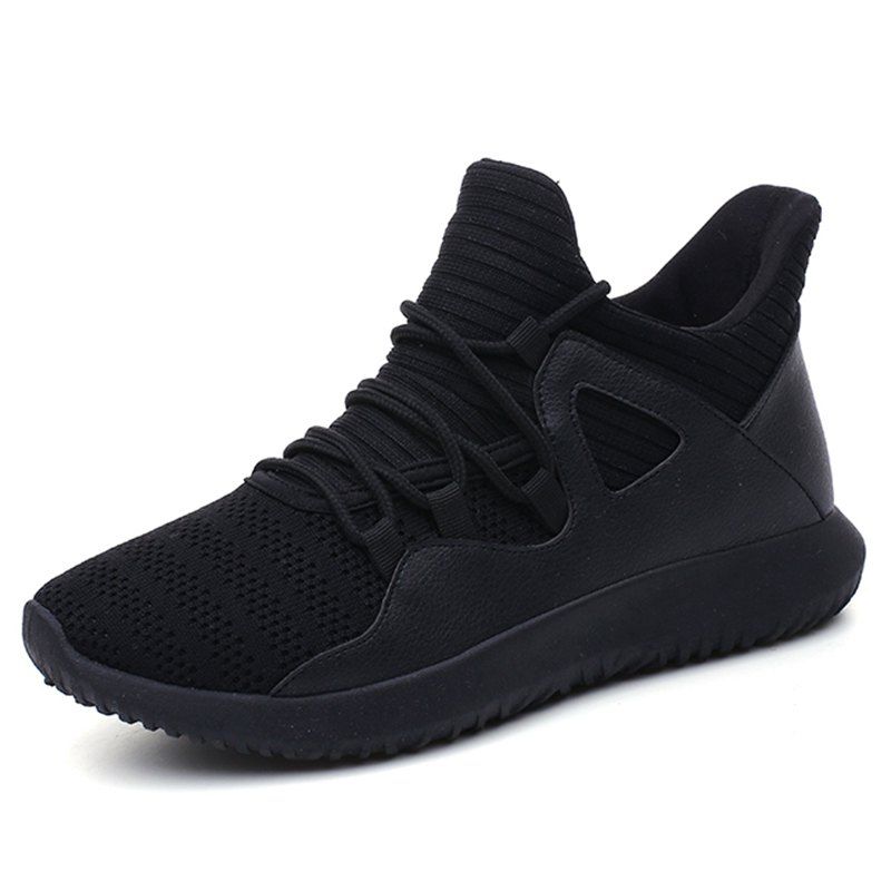 

Men Comfortable Sneakers Breathable Leisure Wearable, Black