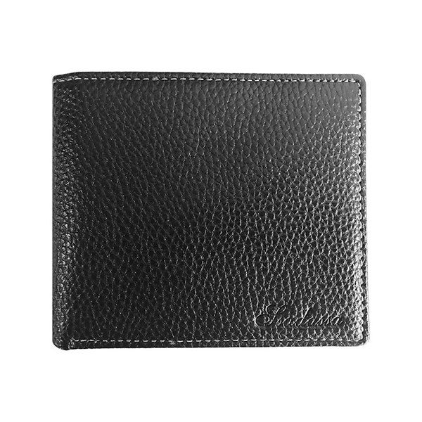 

Men Wallet PU Leather Thin Multi-card Holder Short Clip, Black