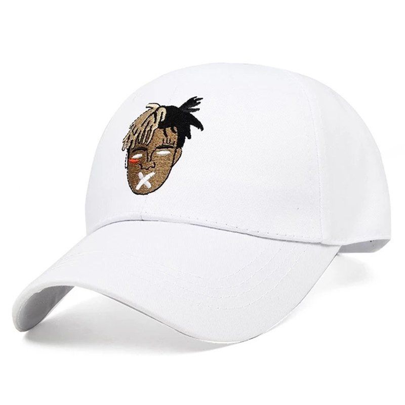 

Male Female Embroidery Casual Baseball Hat, White