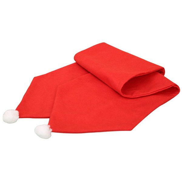 

Christmas Decoration Red Flannel Table Flag, Ruby red