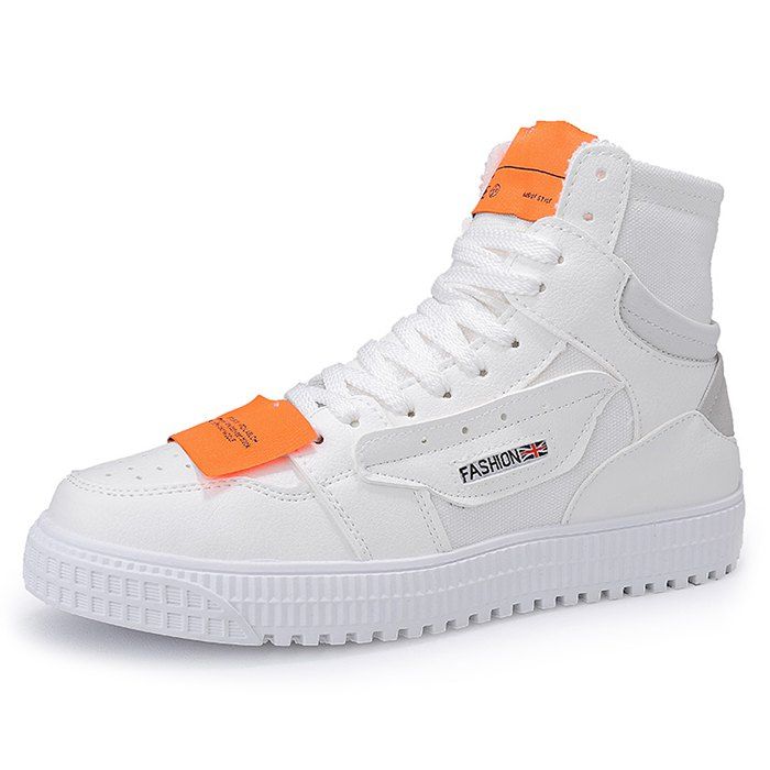 

Men's Shoes Hip Hop Personality Korean, White